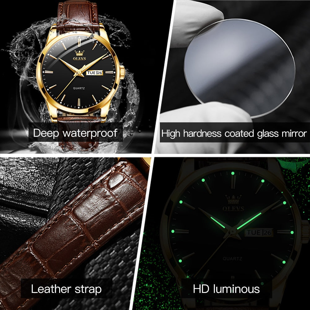 Luxury Business Leather Watch for Sophisticated Style