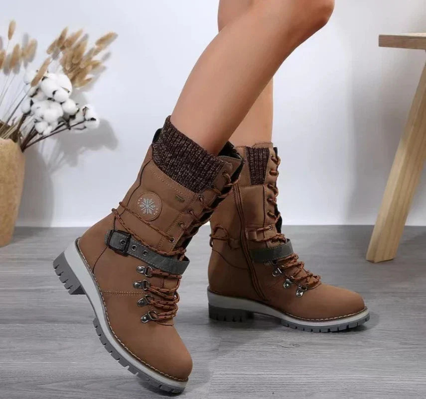 Women's Lace-up Winter Shoes – Warm Elegance and Ultimate Comfort