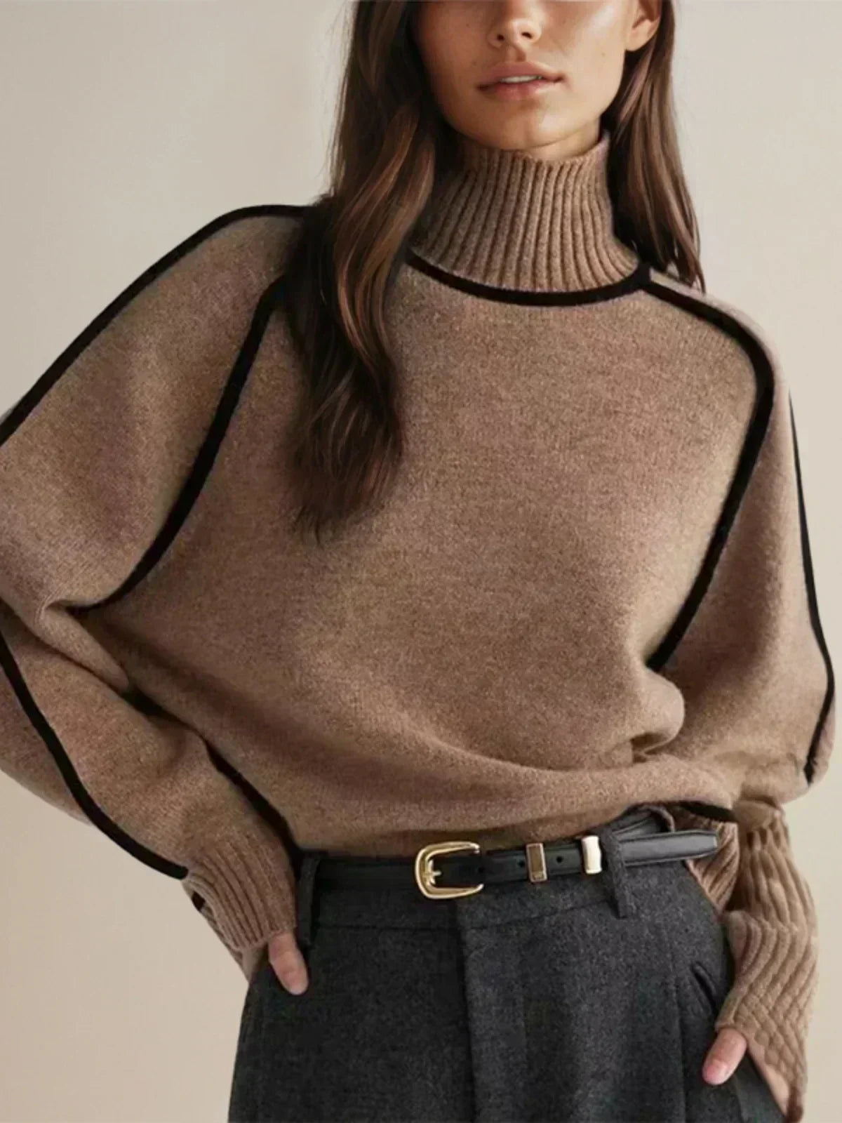 Lilia - Elegant turtleneck sweater for a sophisticated style
