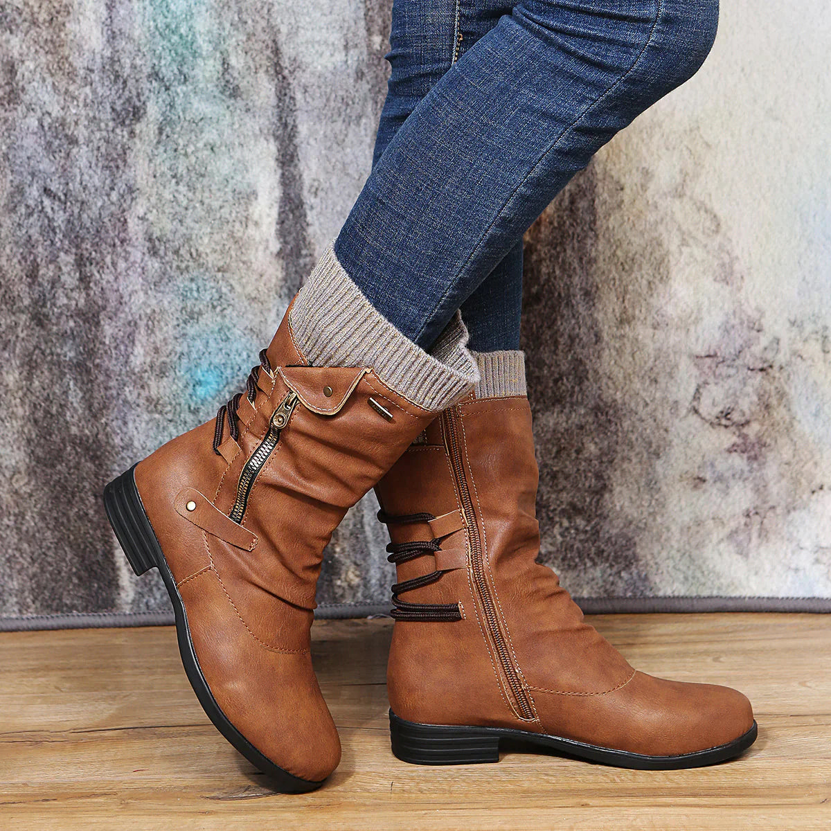 Winter Warm Women's Wool Boots – Comfortable and Stylish for the Cold Season