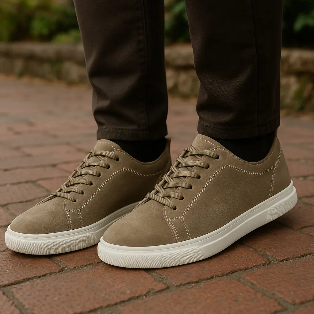 Men's Waterproof Leather Casual Sneakers