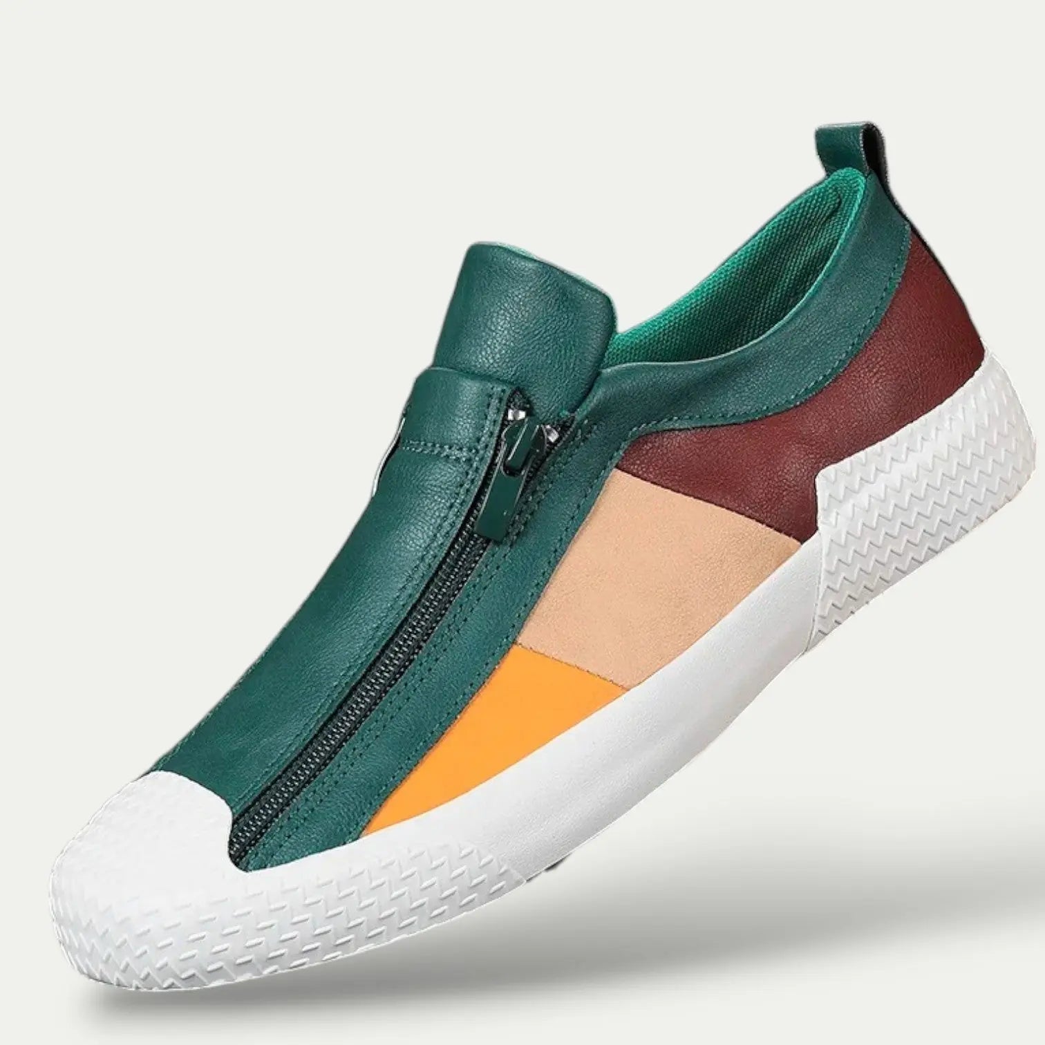 Slip-On Leather Sneakers for Men - Comfort and Style for Everyday Wear