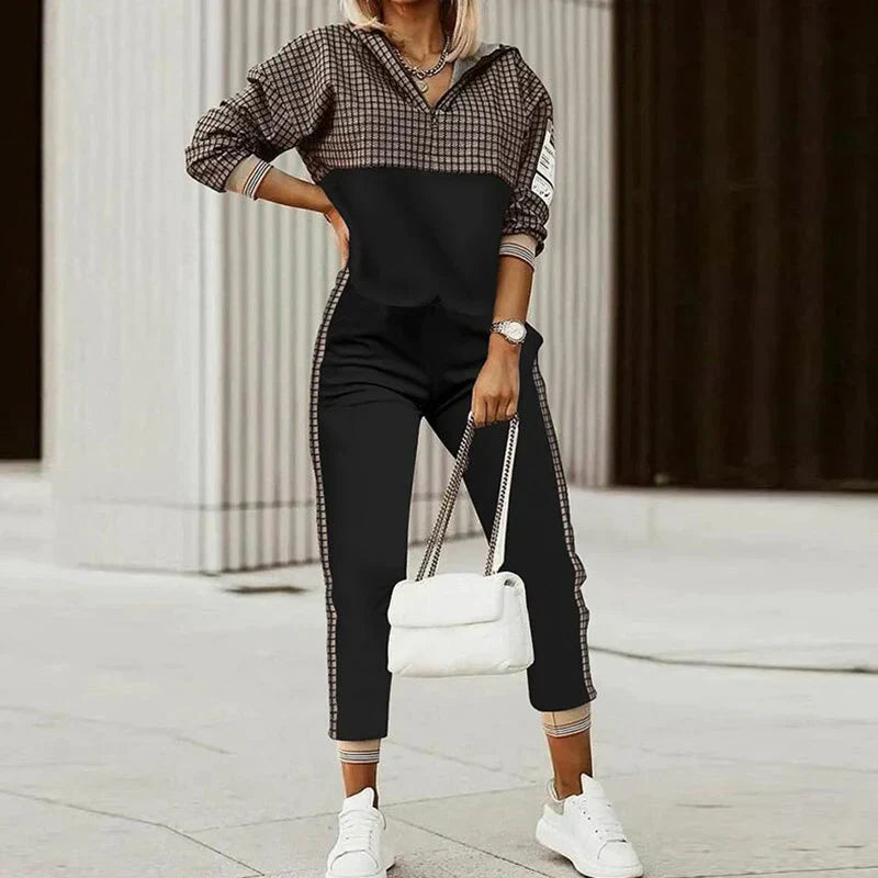 Nicole | Women's Casual Training Set with Zip-up Jacket