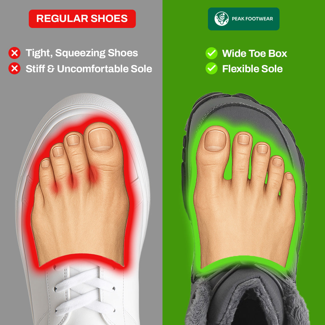 Terra Bound Unisex Non-Slip Waterproof Winter Shoes for a Carefree Barefoot Experience