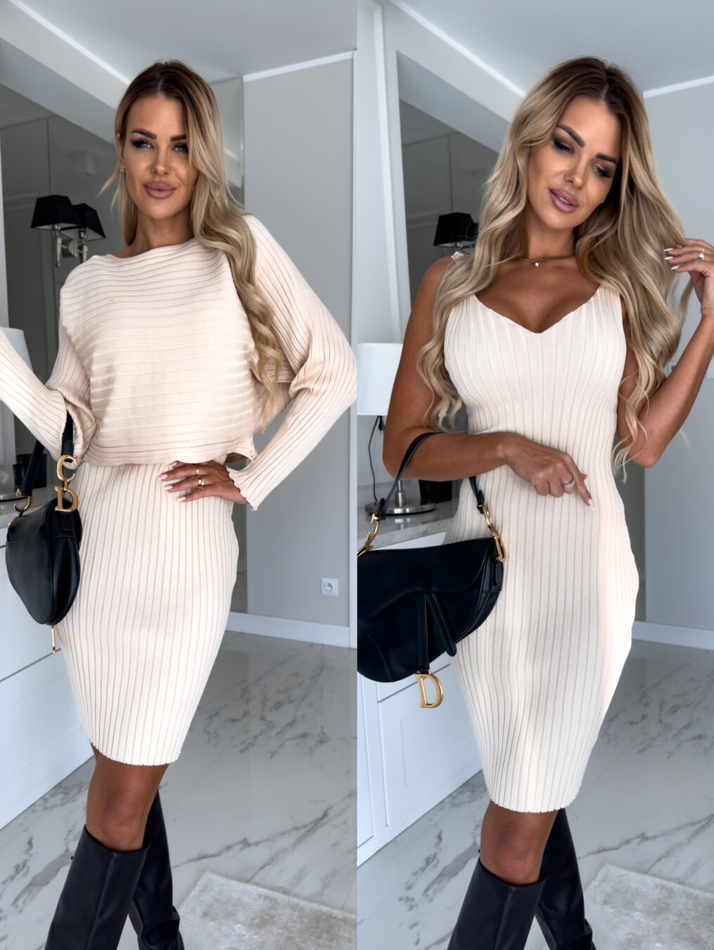 Noelia | Knit Dress with Sweater Set 9