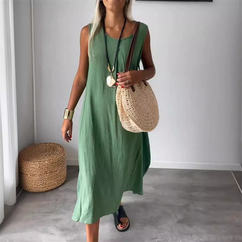 Noemi | Casual Sleeveless Dress with Pockets 2