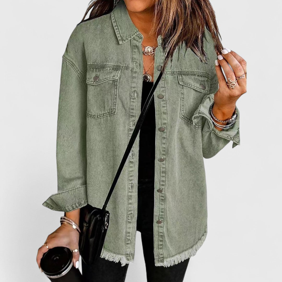 Kristin - Timeless Classic Denim Jacket for Effortless Style