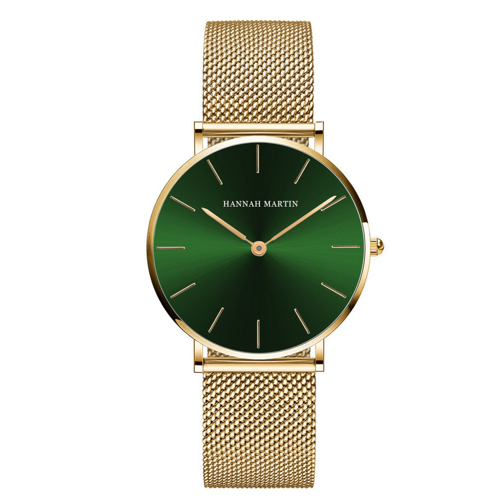 Ultra-thin mesh bracelet women's watch