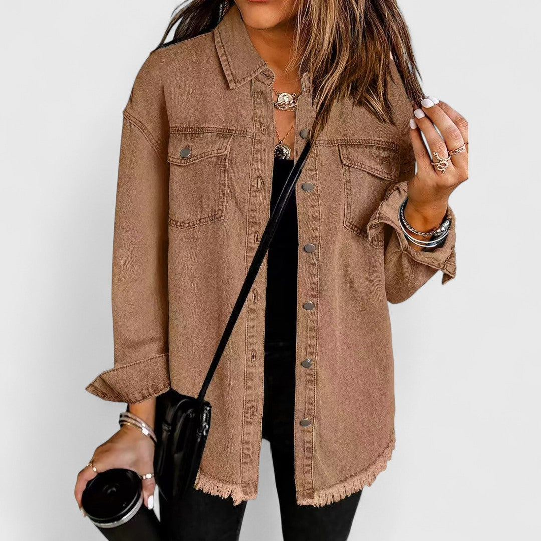 Kristin - Timeless Classic Denim Jacket for Effortless Style
