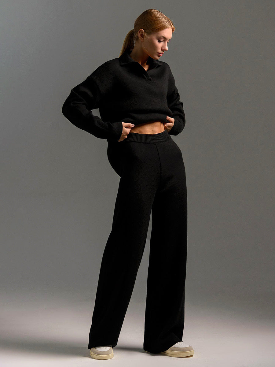 Winter Relaxed Set for Women in Ruby - Comfortable and Elegant