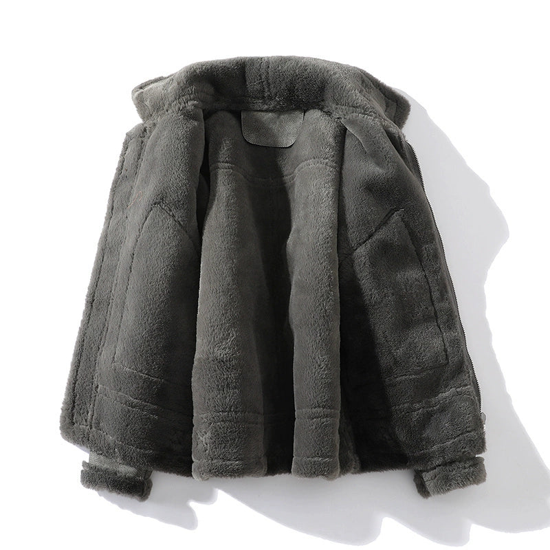 Shearling Wool Motorcycle Jacket Comfort and Style Guaranteed