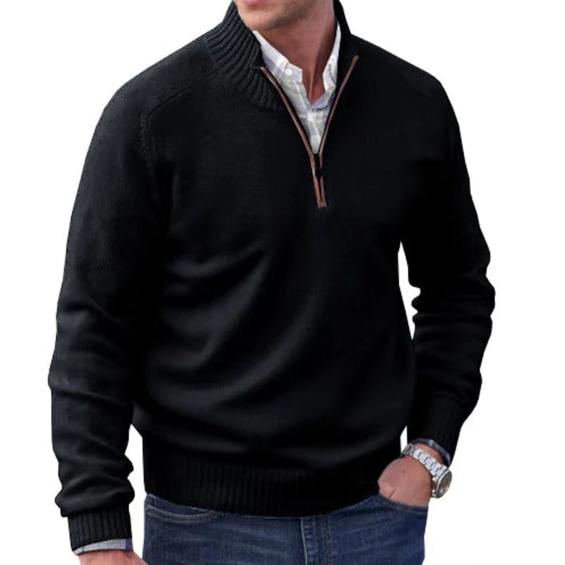 Niko | Elegant Classic Zip Sweater for a Virtuosic Style