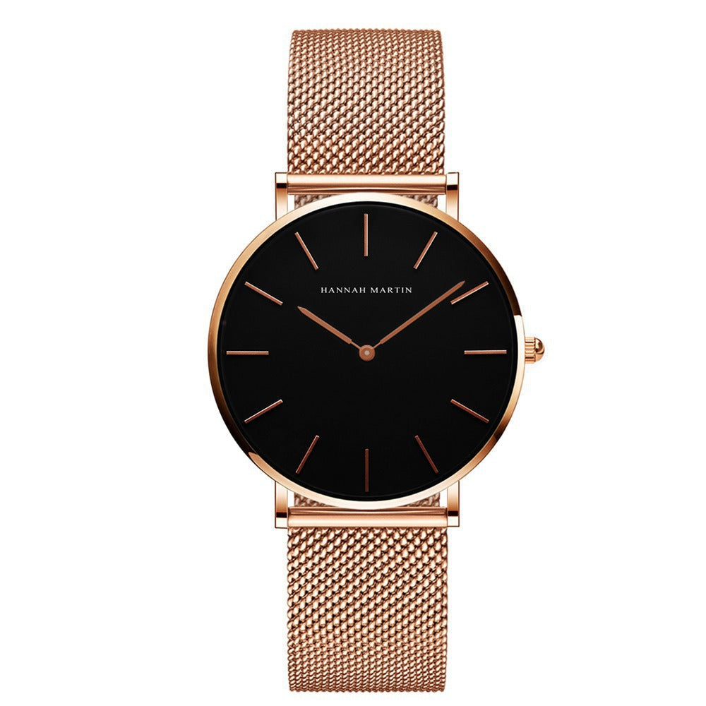Ultra-thin mesh bracelet women's watch