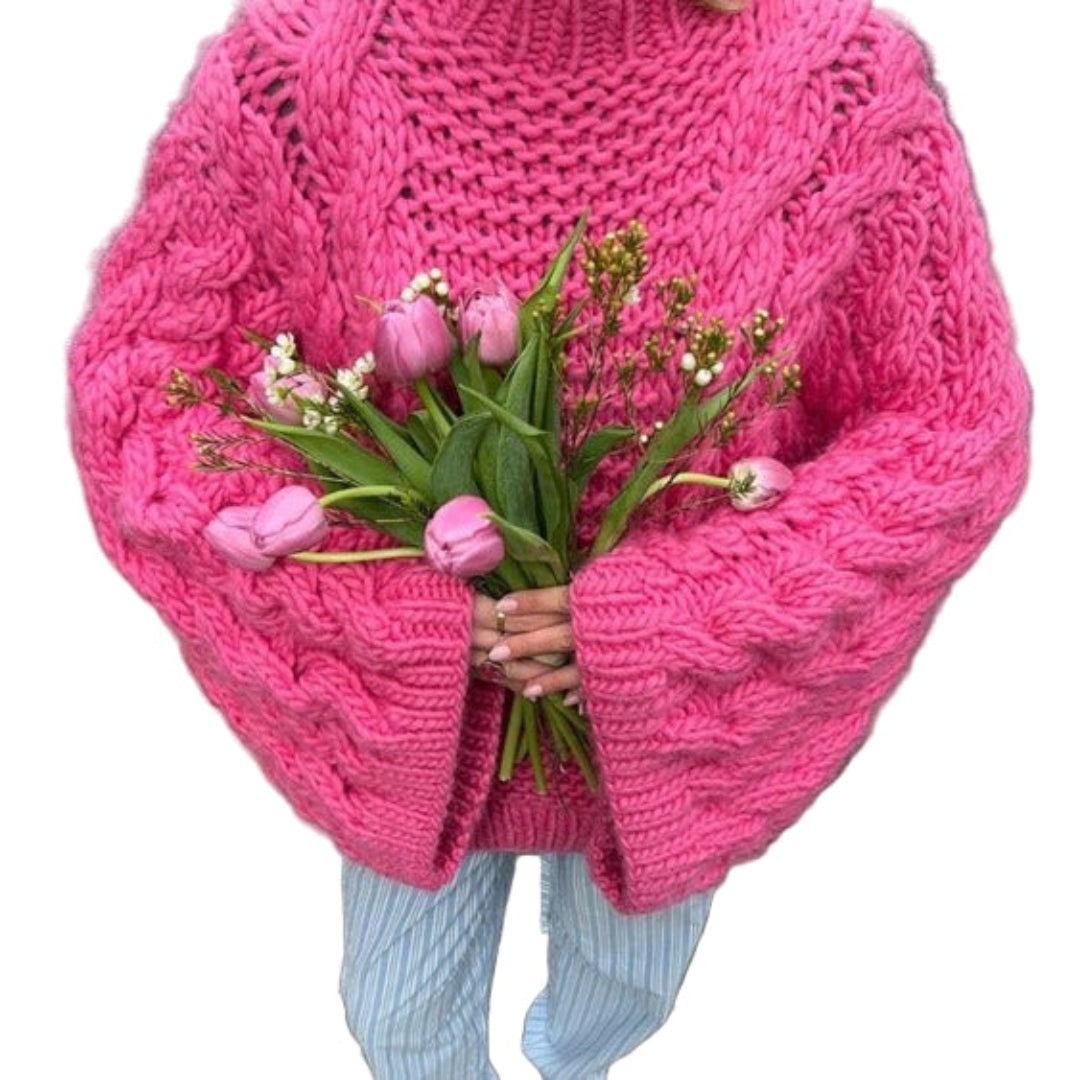 Cozy Casual Loose-Fit Knit Sweater - Perfect for Fall & Winter