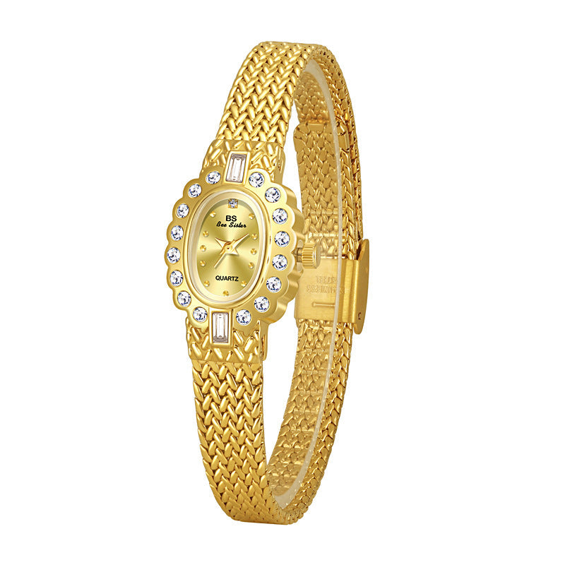 Elegant Wheat Pattern Ladies' Watch for a Chic Look
