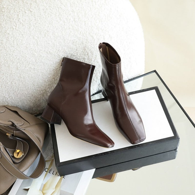 Classic block heel boots for a chic and comfortable look