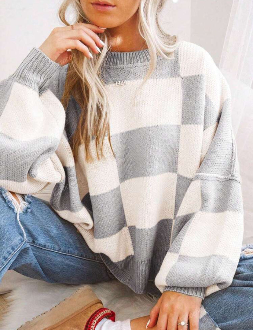 Cozy Casual Long-Sleeve Relaxed-Fit Sweater