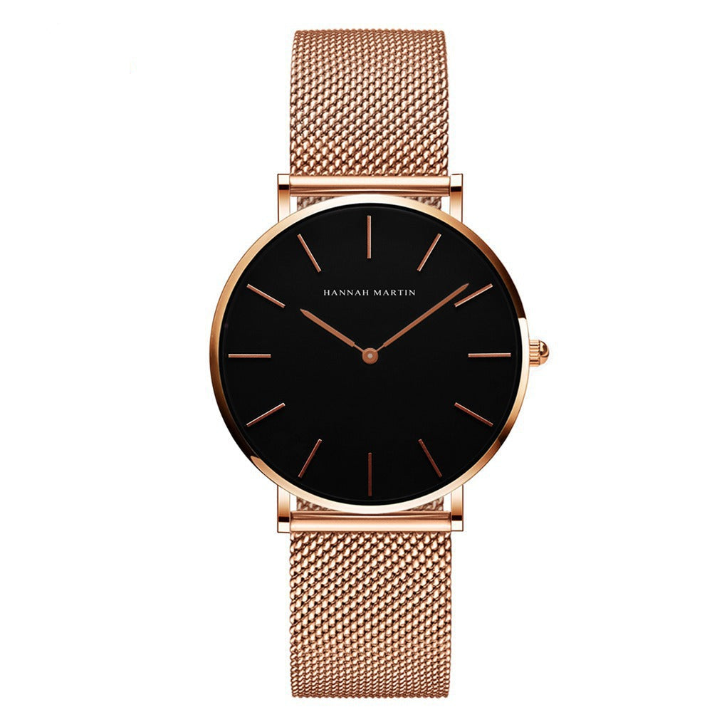 Ultra-thin mesh bracelet women's watch
