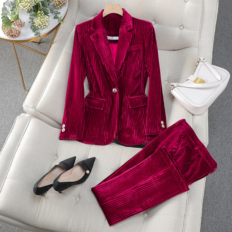Grace | Chic Women's Set with Long Jacket and Casual Suit