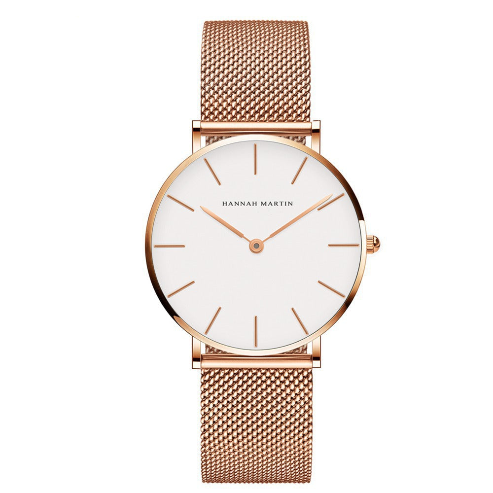 Ultra-thin mesh bracelet women's watch