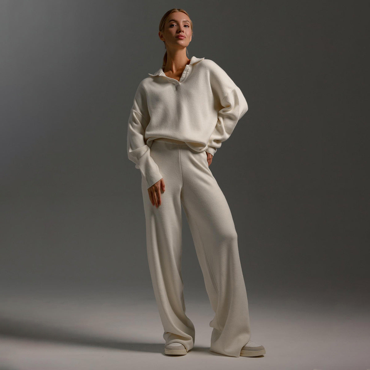 Winter Relaxed Set for Women in Ruby - Comfortable and Elegant