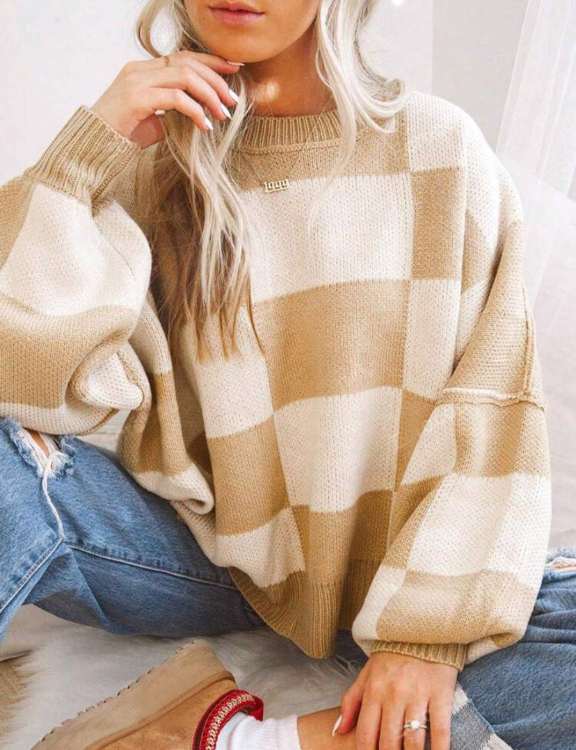 Cozy Casual Long-Sleeve Relaxed-Fit Sweater