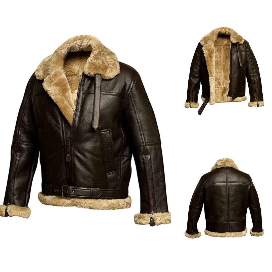 Timeless Shearling Leather Jacket