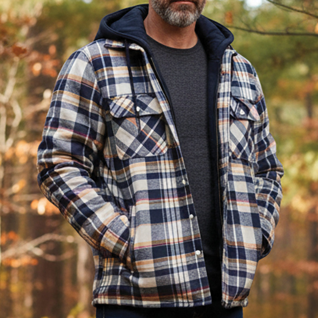 Parker - Funky Checked Hooded Jacket for a Stylish Look