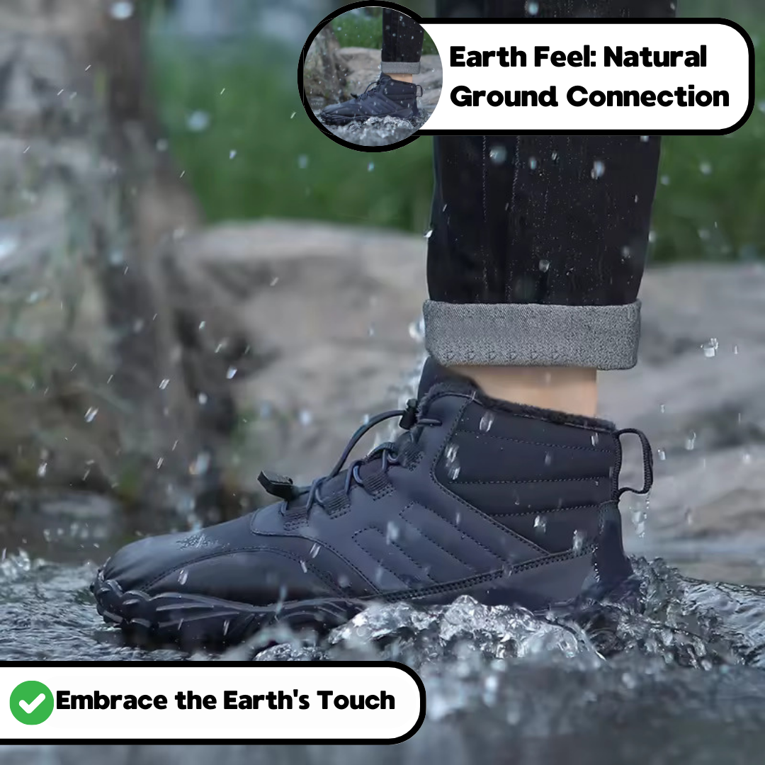 Caspar Flex - Non-slip, waterproof winter shoes for barefoot (Unisex)