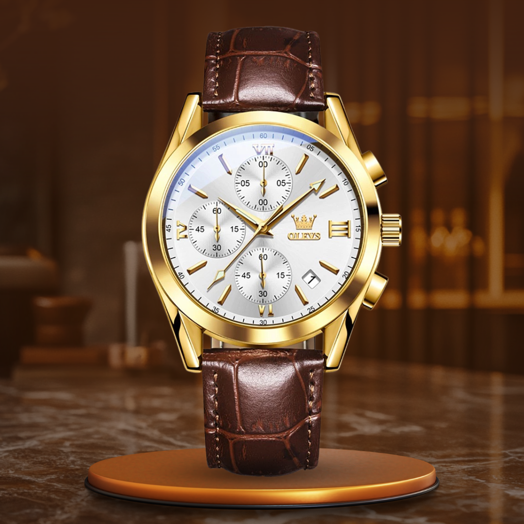 Luminous Quartz Chronograph Watch