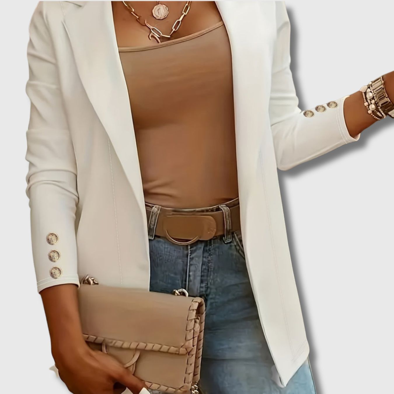 Noémie - Elegant Long Jacket for Women Limited Edition