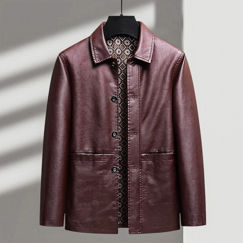 Elegant and sophisticated Antonio Verdi leather jacket