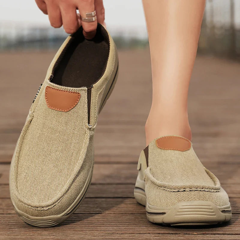 Retro Fabric Sports Shoes for Men – Comfortable and Stylish