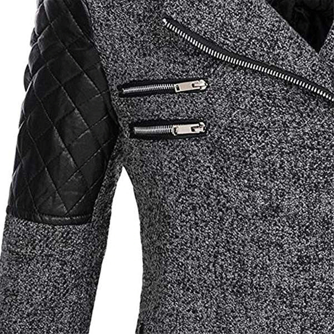 Long women's winter coat with stylish hood