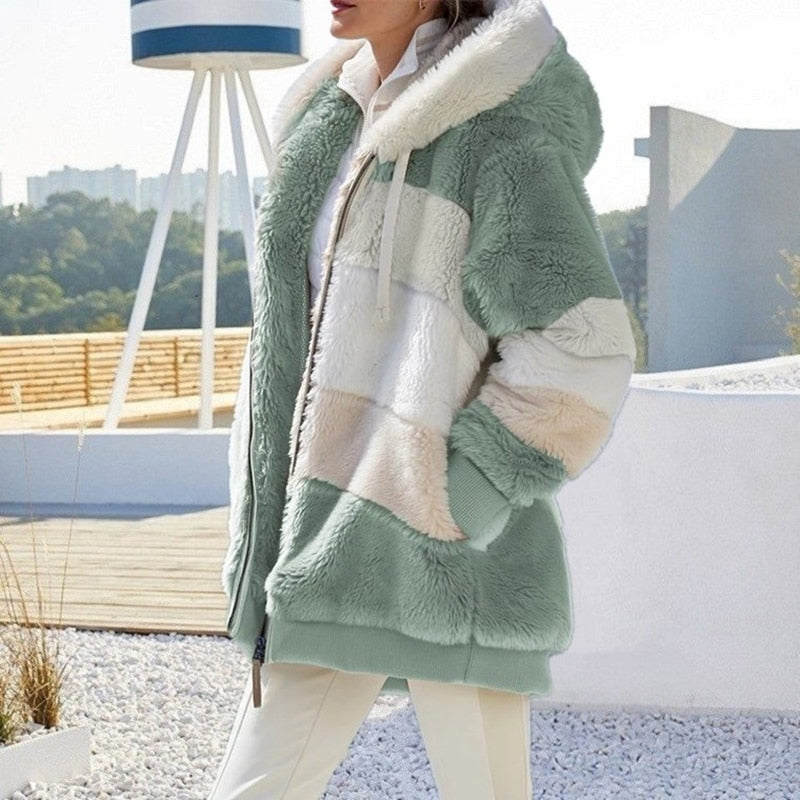 Fibi Plush Luxe Puffer Vest with Hood | Ultra Warm, Soft, and Elegant Style