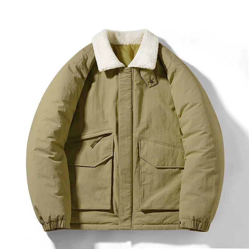 Sherpa Fur-Design Jacket for Extra Warmth and Style