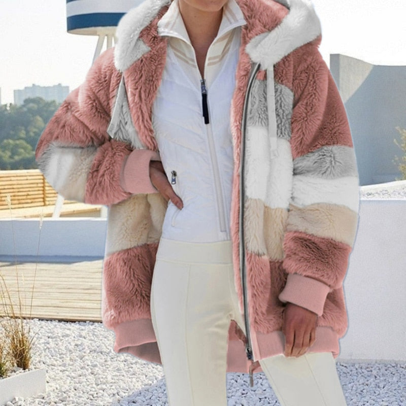 Fibi Plush Luxe Puffer Vest with Hood | Ultra Warm, Soft, and Elegant Style