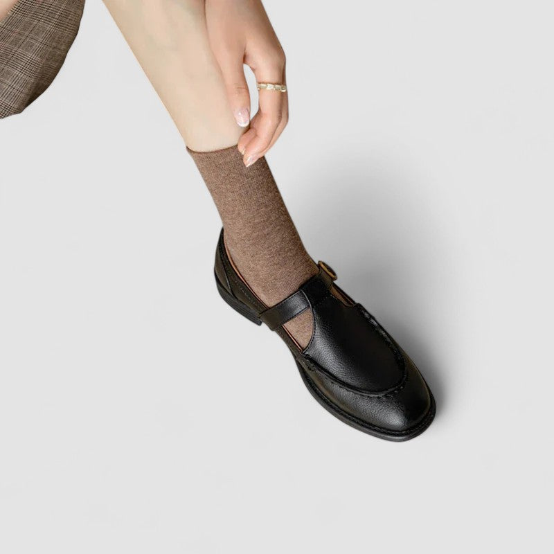 Zhelynne | Orthopedic Mary Jane shoes with a square toe – comfortable support and style for every step