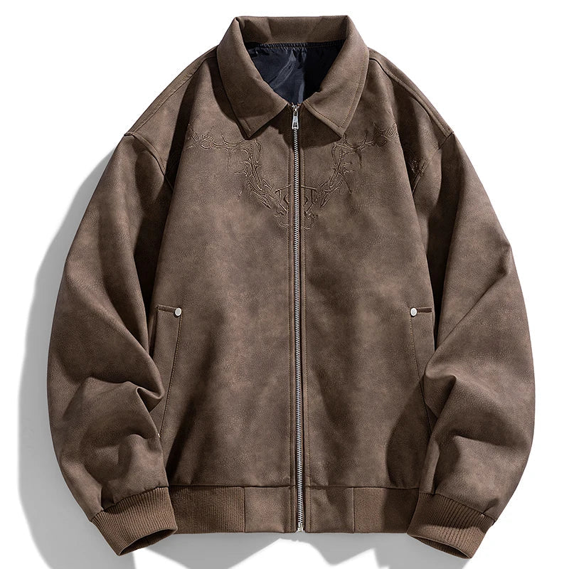 Stylish Unslack Suede Jacket Made of Jatt Material