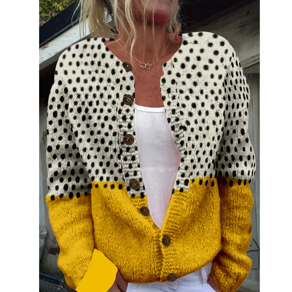 Polly | Elegant Trendy Printed Cardigan