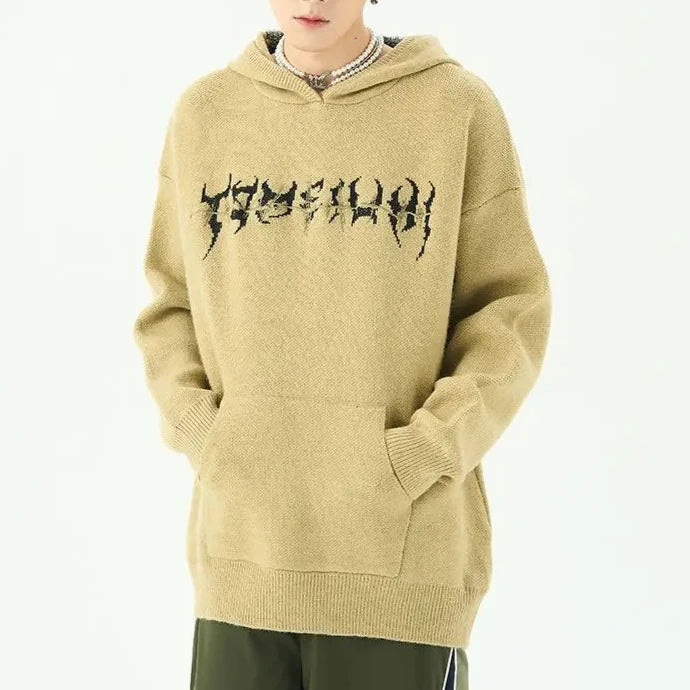 Anthracite moth print hoodie, trendy style and guaranteed comfort