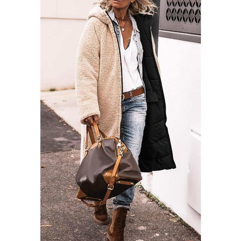 Manon - Chic two-tone women's reversible jacket for a stylish look