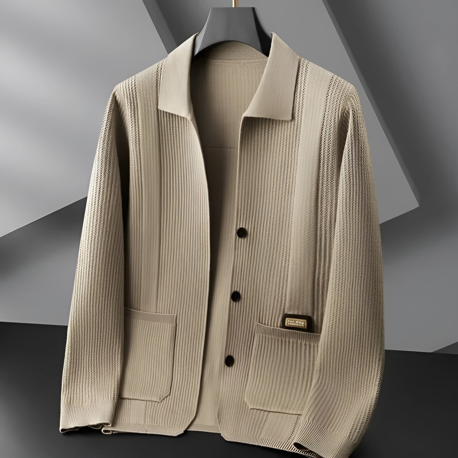 Marcos Hugo Elegant and Comfortable Knitted Coat