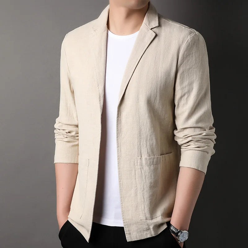 Elegant Hudson linen blazer for stylish appearances