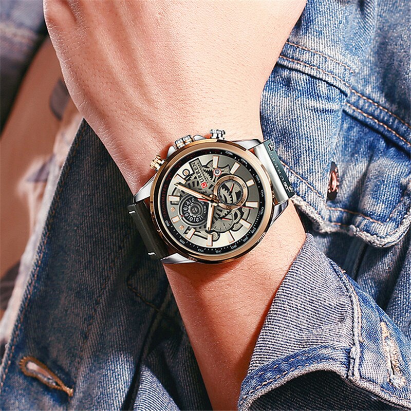 Multifunction Quartz Watch with Built-in Calendar