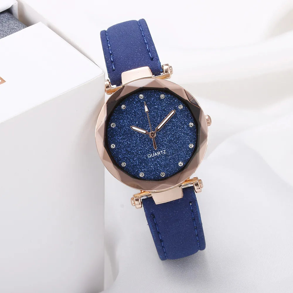 Elegant modern watch adorned with sparkling rhinestones