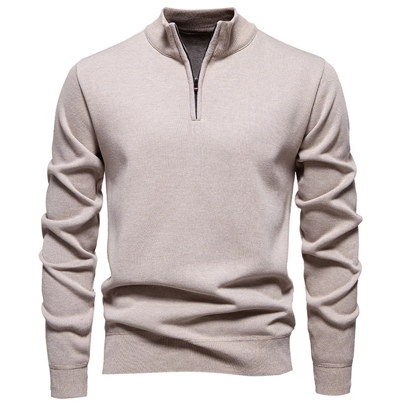 Calleron | Luxurious Elevated Quarter-Zip Sweater for Stylish Comfort