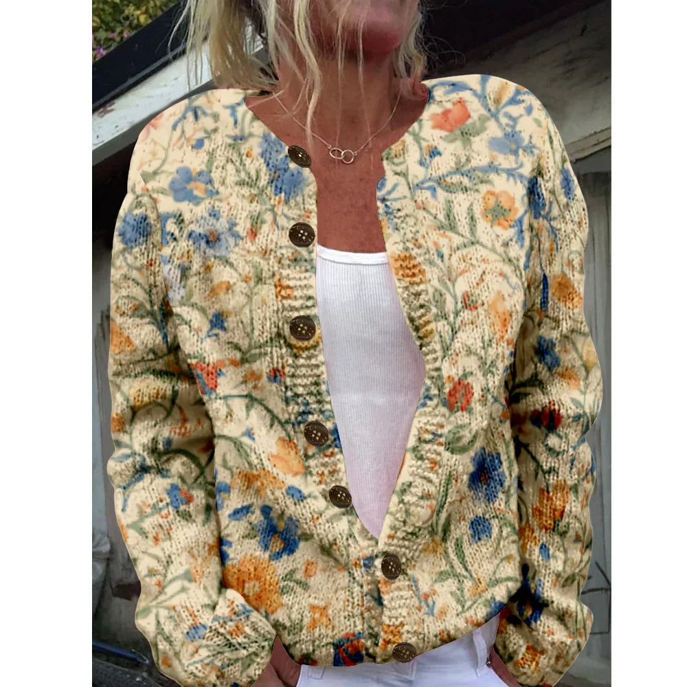 Ophelia | Elegant patterned cardigan for a trendy look