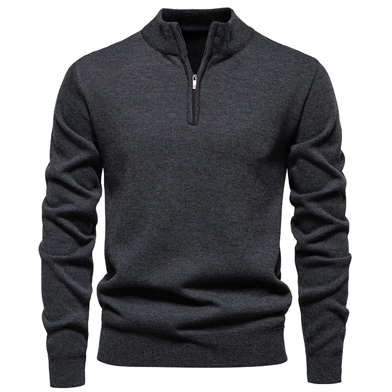 Calleron | Luxurious Elevated Quarter-Zip Sweater for Stylish Comfort