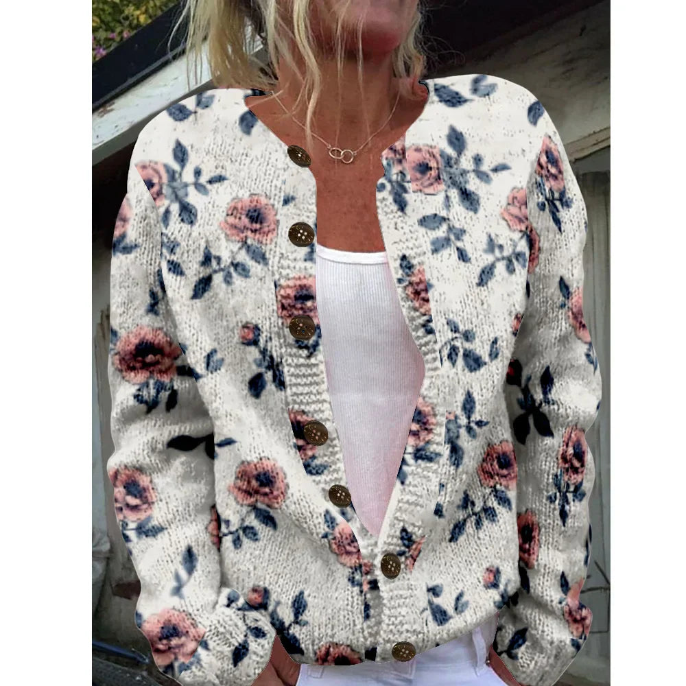 Leya | Elegant Printed Cardigan for a Trendy Look